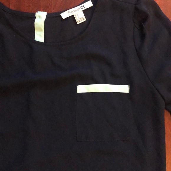 Forever 21 Color Block Blouse - Picture 2 of 5